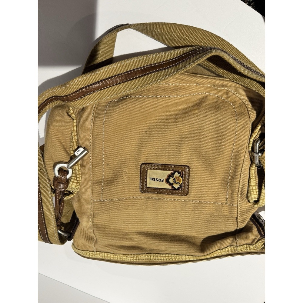 Fossil pocketbook,‎ brown, denim material - Picture 5 of 16